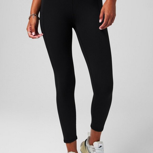Fabletics Oasis Pureluxe High-Waisted 7/8 Legging - Black Large - Picture 1 of 5